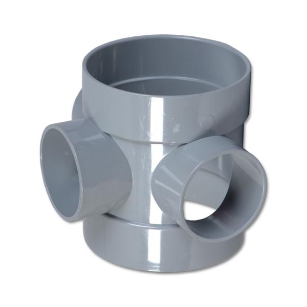 uPVC Grey Short Boss Pipe | DirectPlastics.com