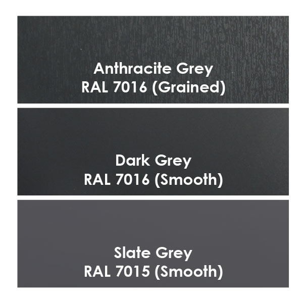 Anthracite Grey UPVC Quadrant Trim 12mm | DirectPlastics.com